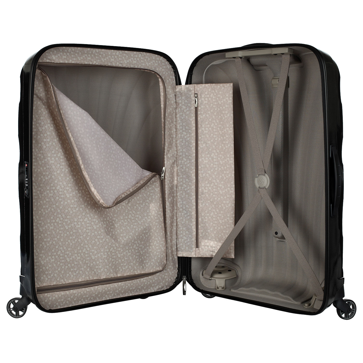 Чемодан большой L из материала Curv с кодовым замком Samsonite Cosmolite