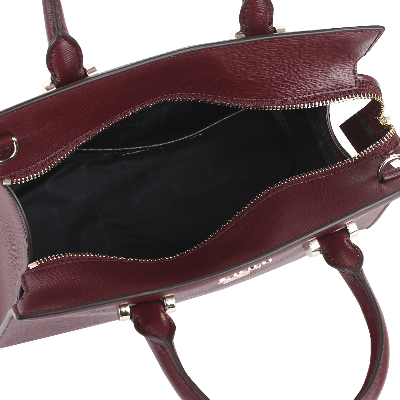 Тисненая кожаная сумка DKNY Ava