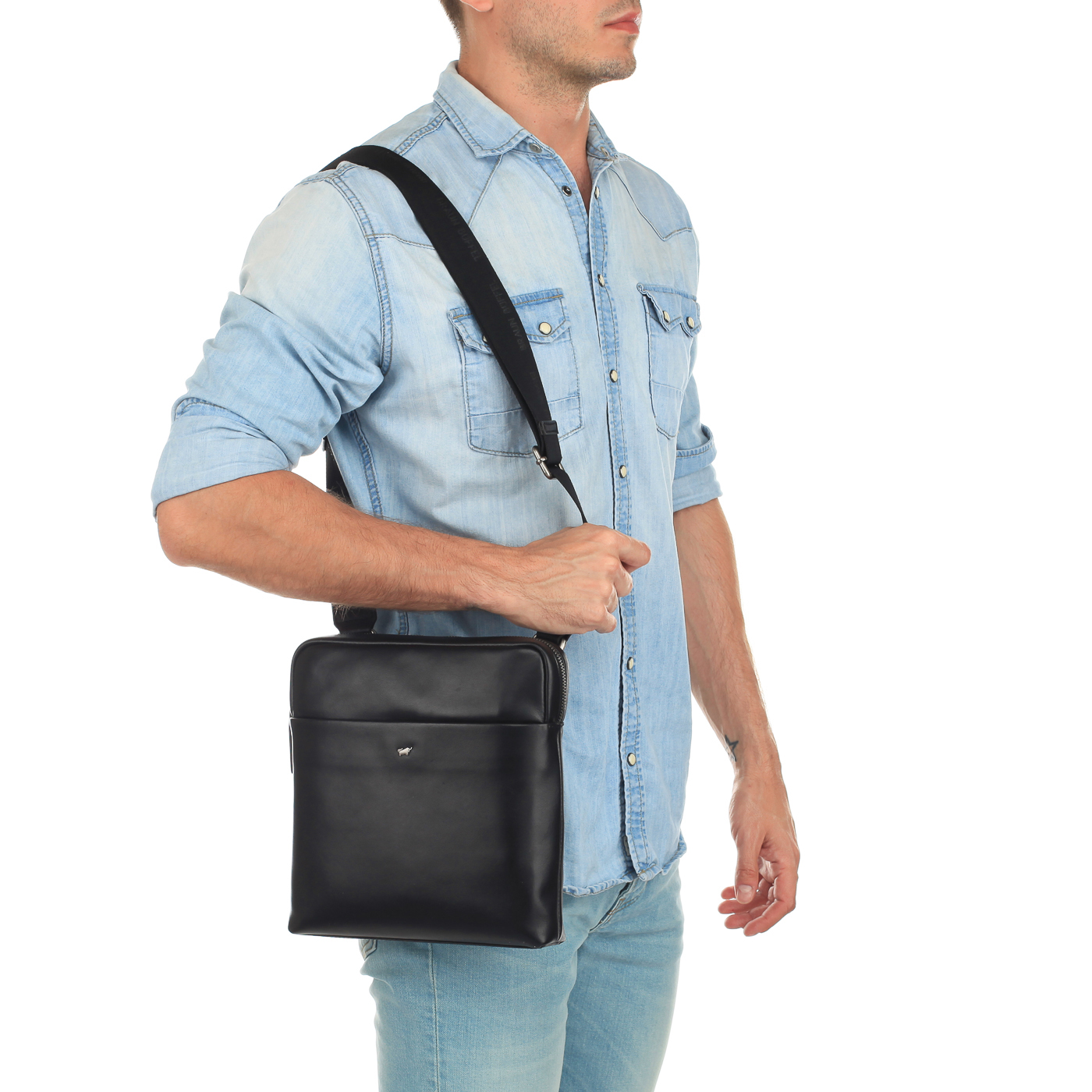 Кожаная сумка через плечо Braun Buffel Livorno