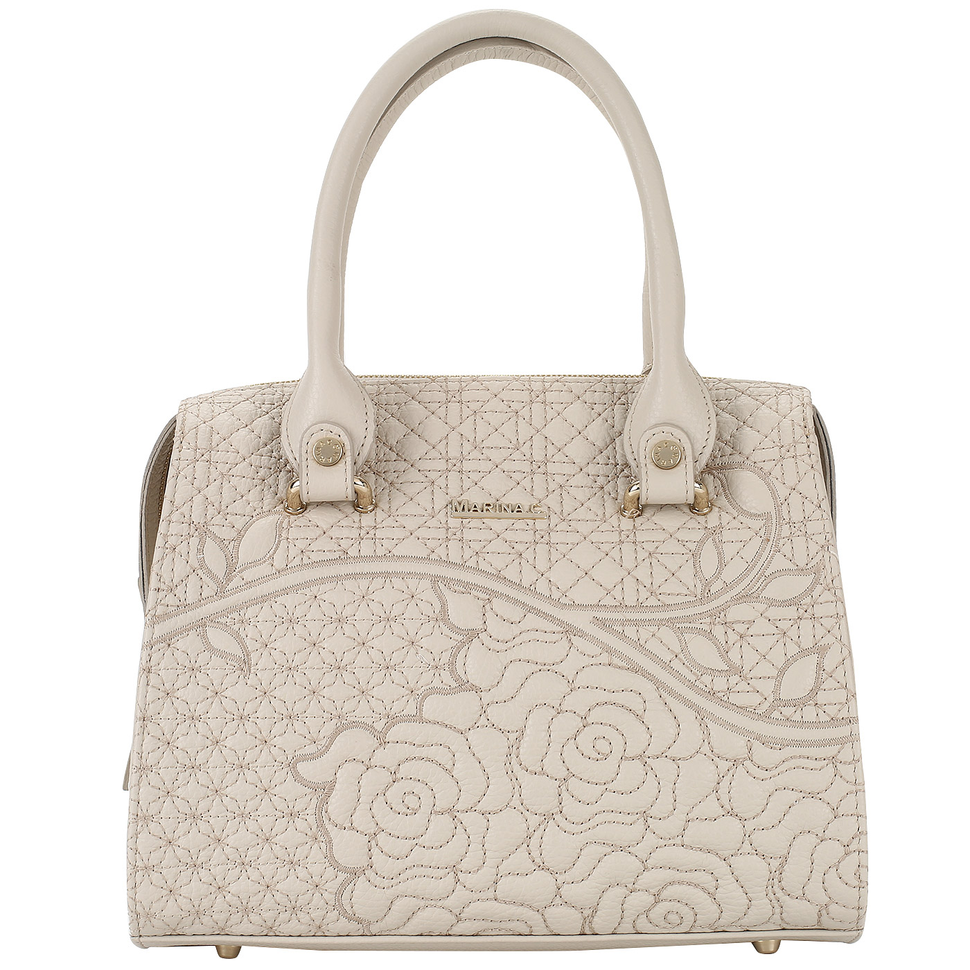 Marina Creazioni Кожаная сумка на молнии