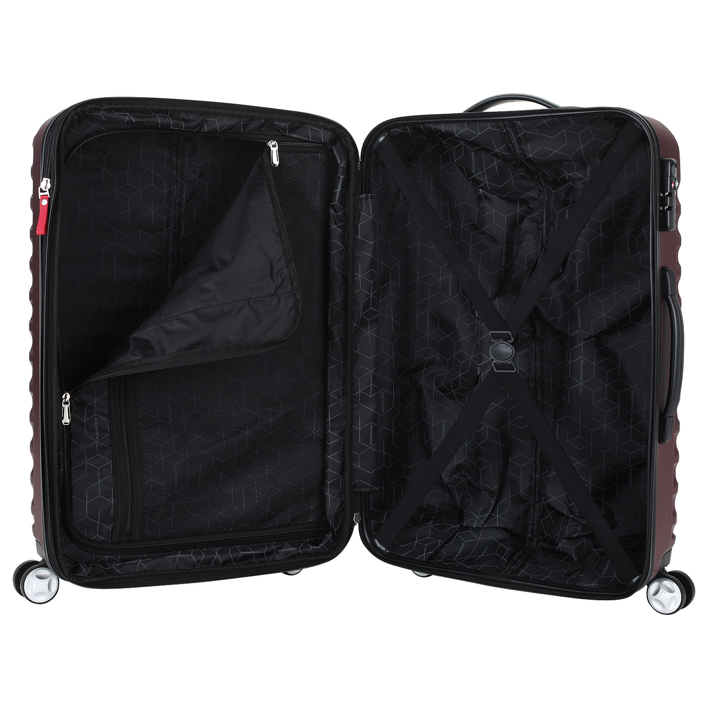 Чемодан средний M из ABS-пластика с кодовым замком Ricardo Rialto Hardside