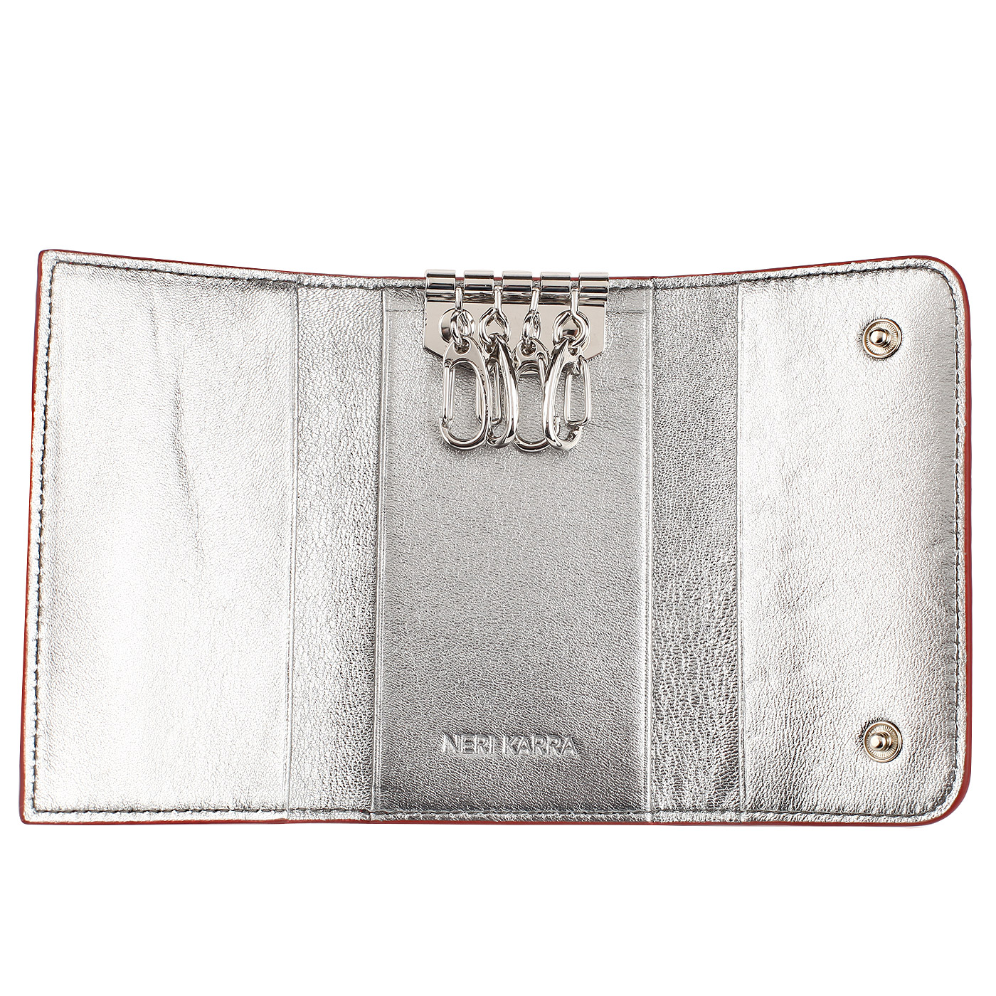 Красная кожаная ключница Neri Karra 