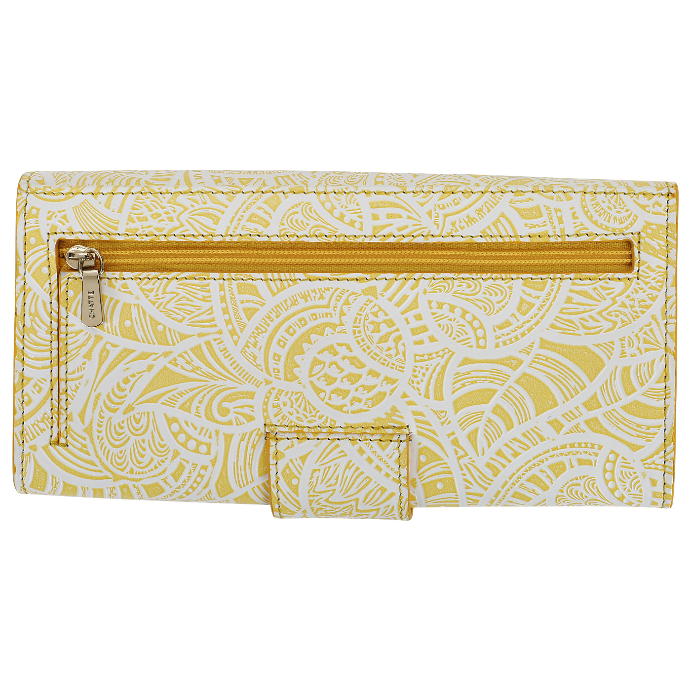 Кошелек с желтым тиснением Chatte Bloom