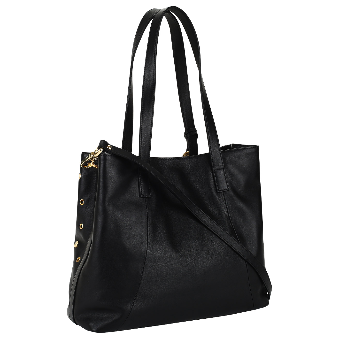 Женская сумка из черной натуральной кожи Valentino Orlandi Western