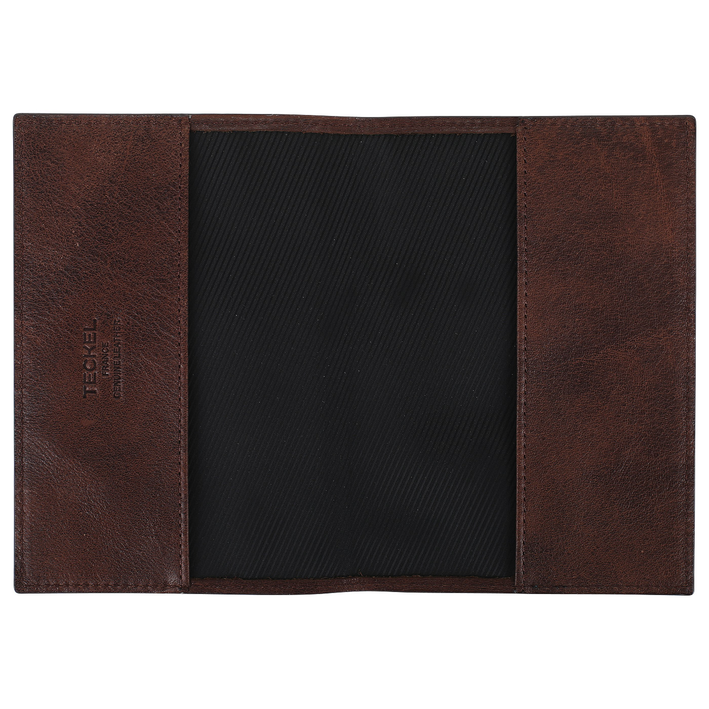 Обложка для паспорта из светло-коричневой кожи Teckel 