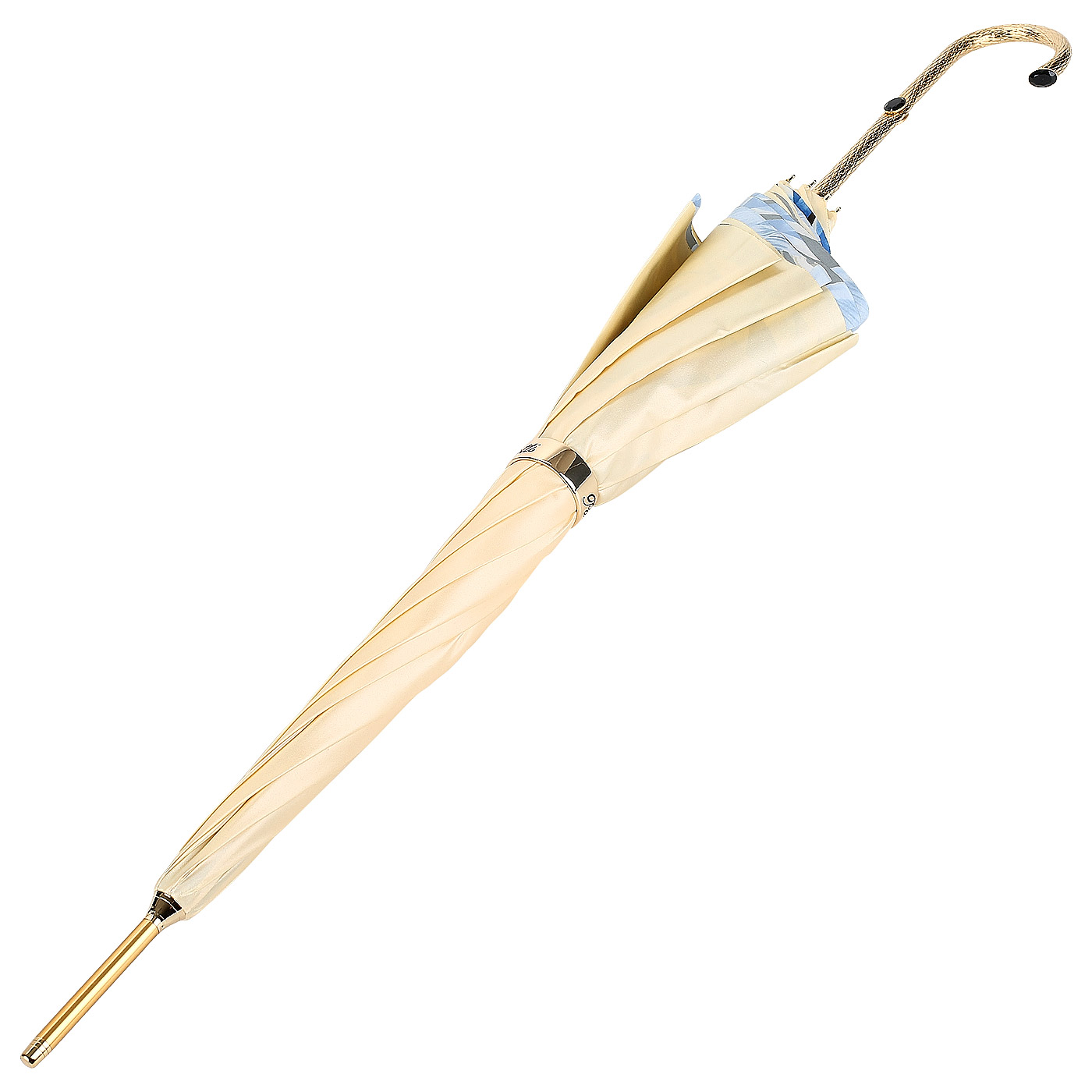 Зонт-трость бежевого цвета Pasotti 