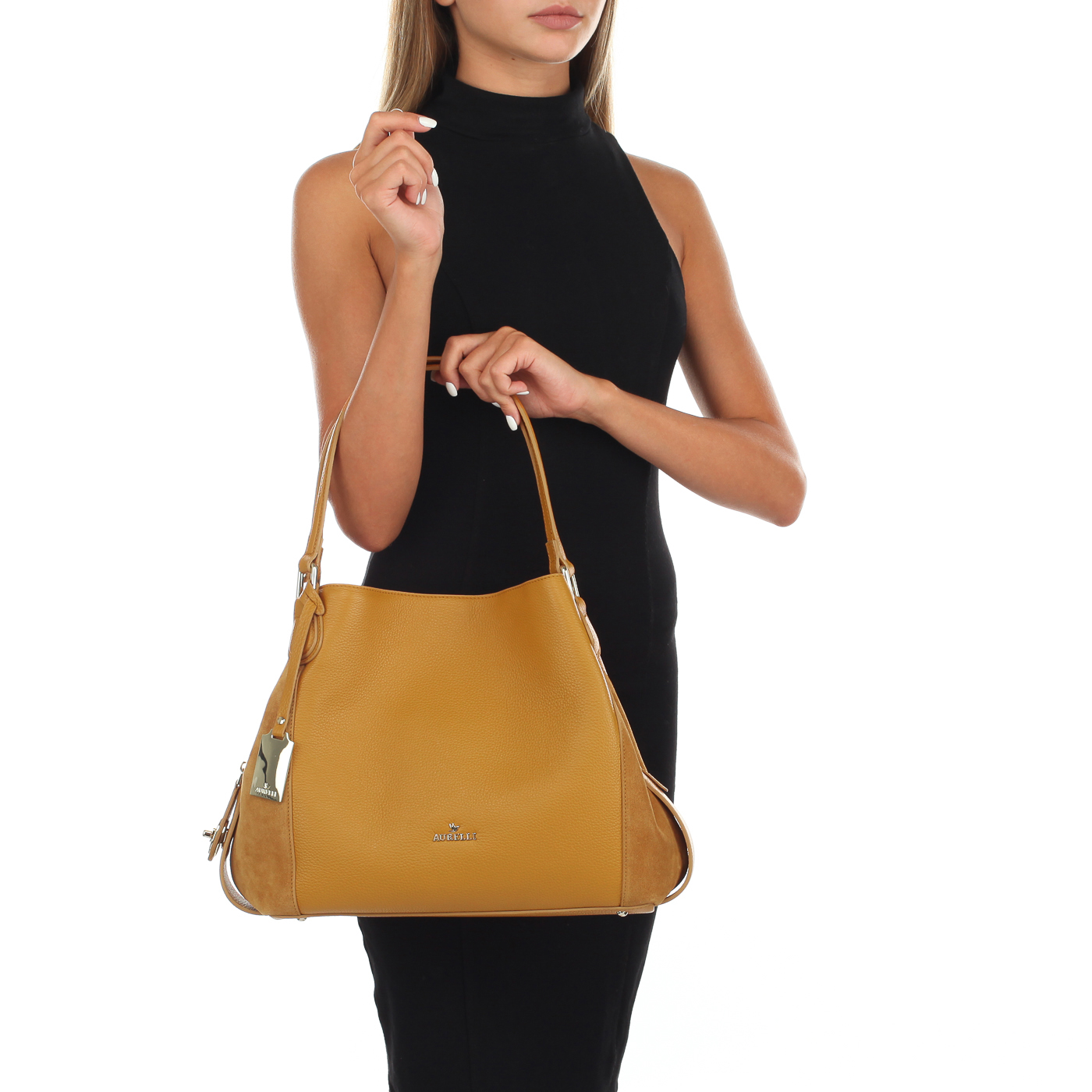 Мягкая кожаная сумка Aurelli 