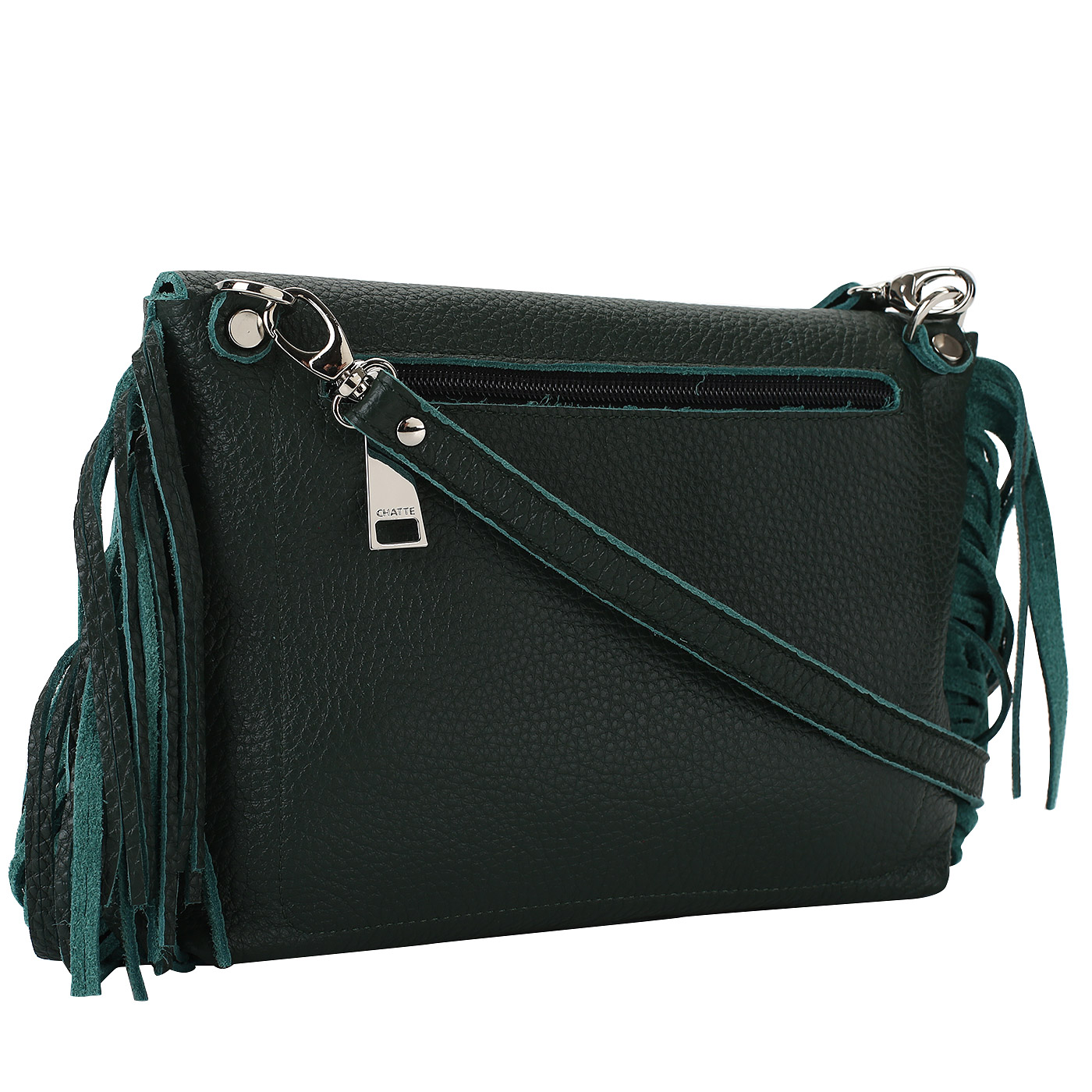 Кожаная сумочка с откидным клапаном Chatte 