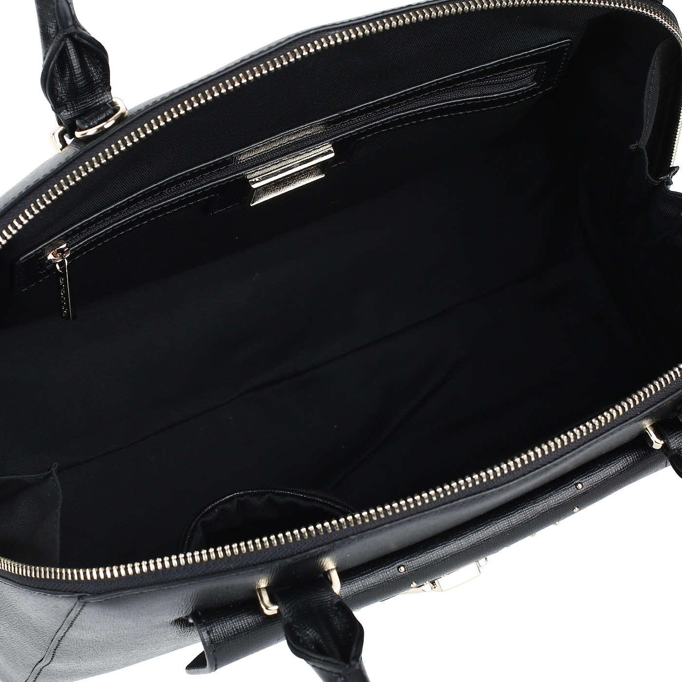 Черная женская сумка на двойной молнии Cromia Melania