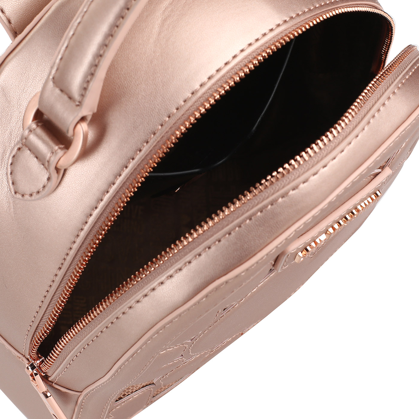 Декорированный рюкзак Love Moschino Metallic Love around