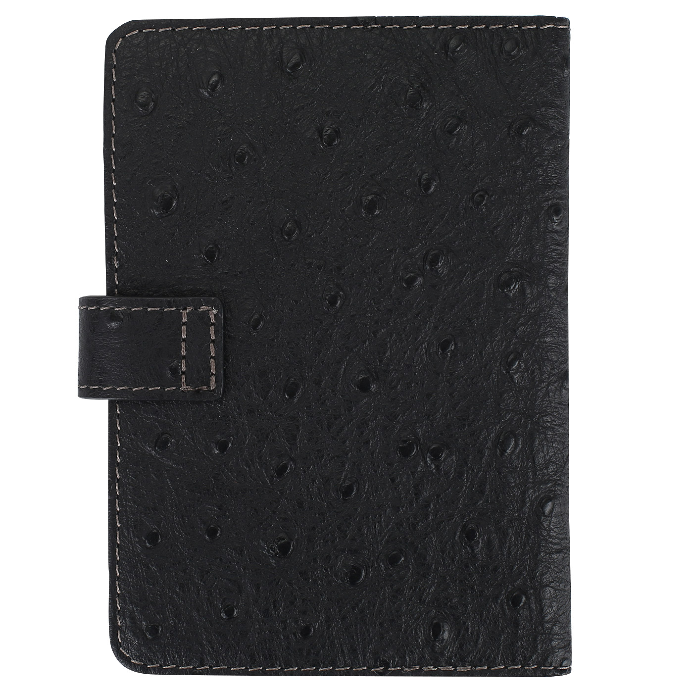 Черная кожаная обложка для автодокументов Neri Karra 