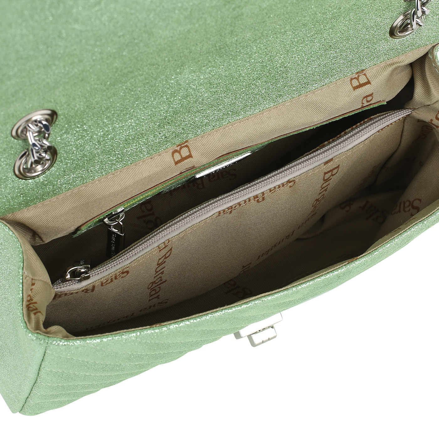 Металлизированная сумка через плечо Sara Burglar Giola Glitter