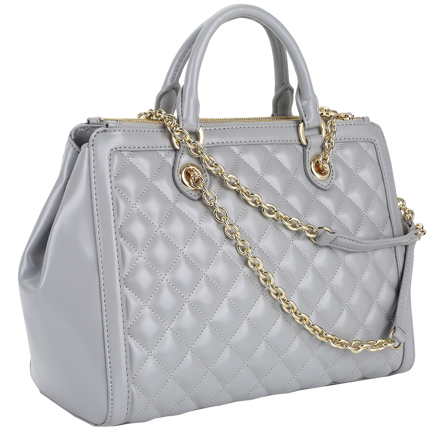 Стеганая сумка с тремя отделами Love Moschino New Quilted