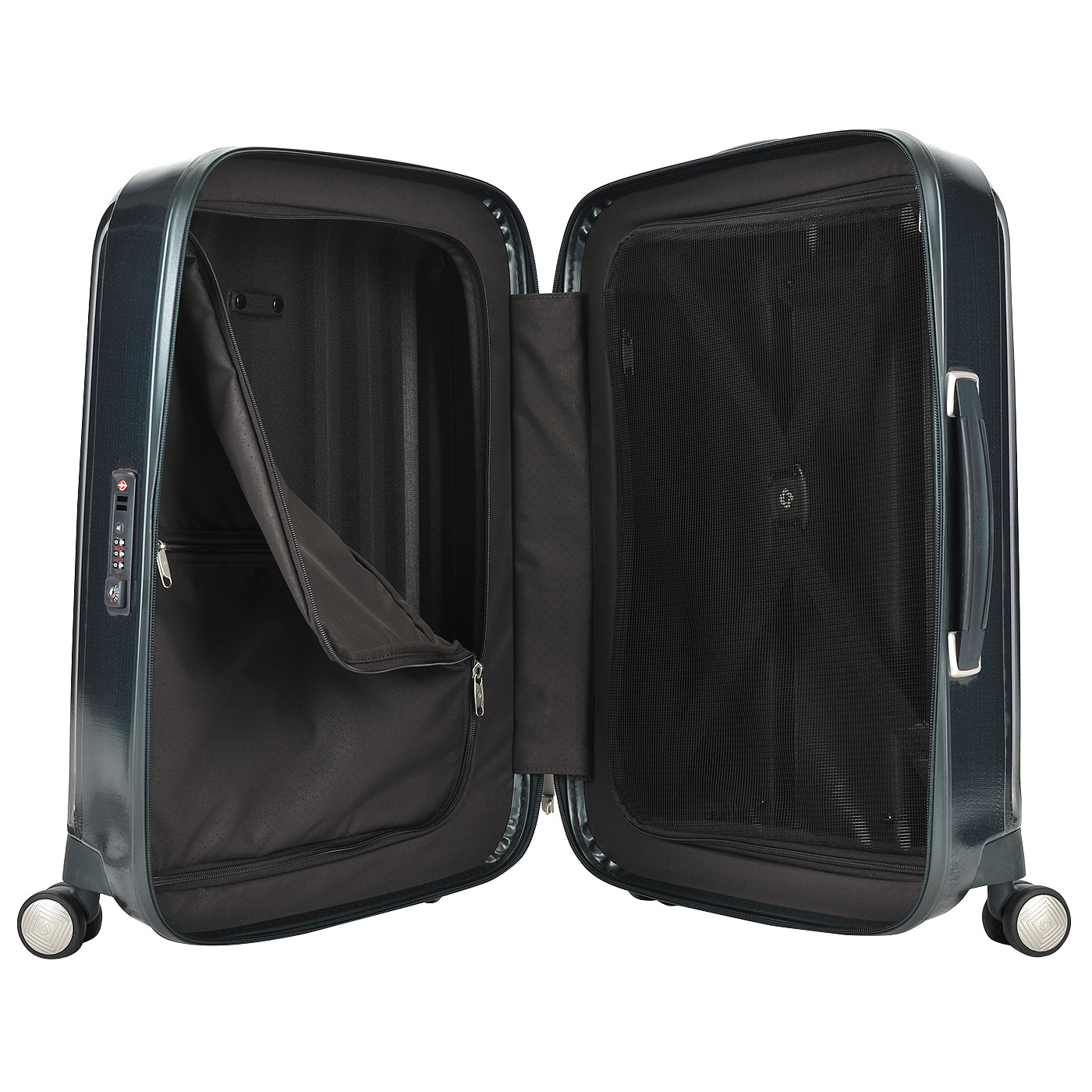 Чемодан маленький S из материала Curv с кодовым замком Samsonite Lite-Cube