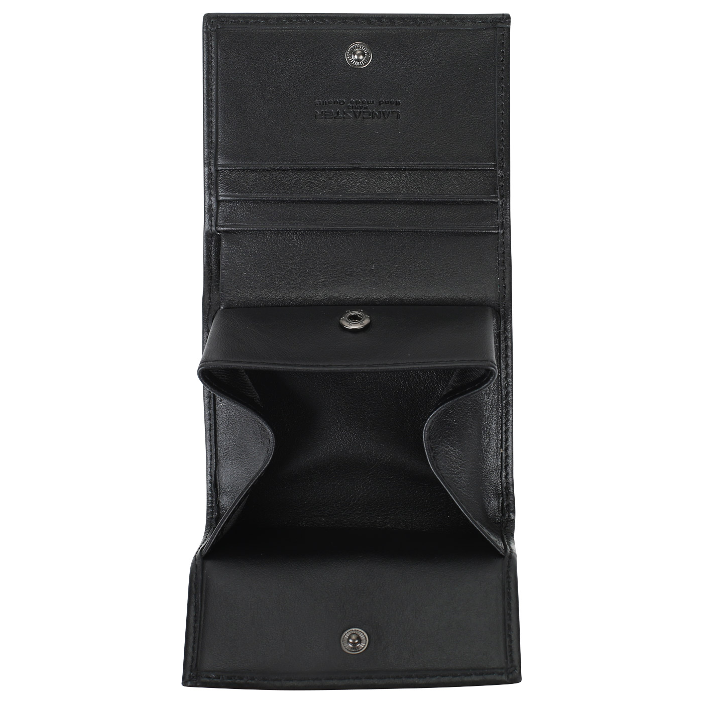 Черный кошелек на кнопке Lancaster Capital