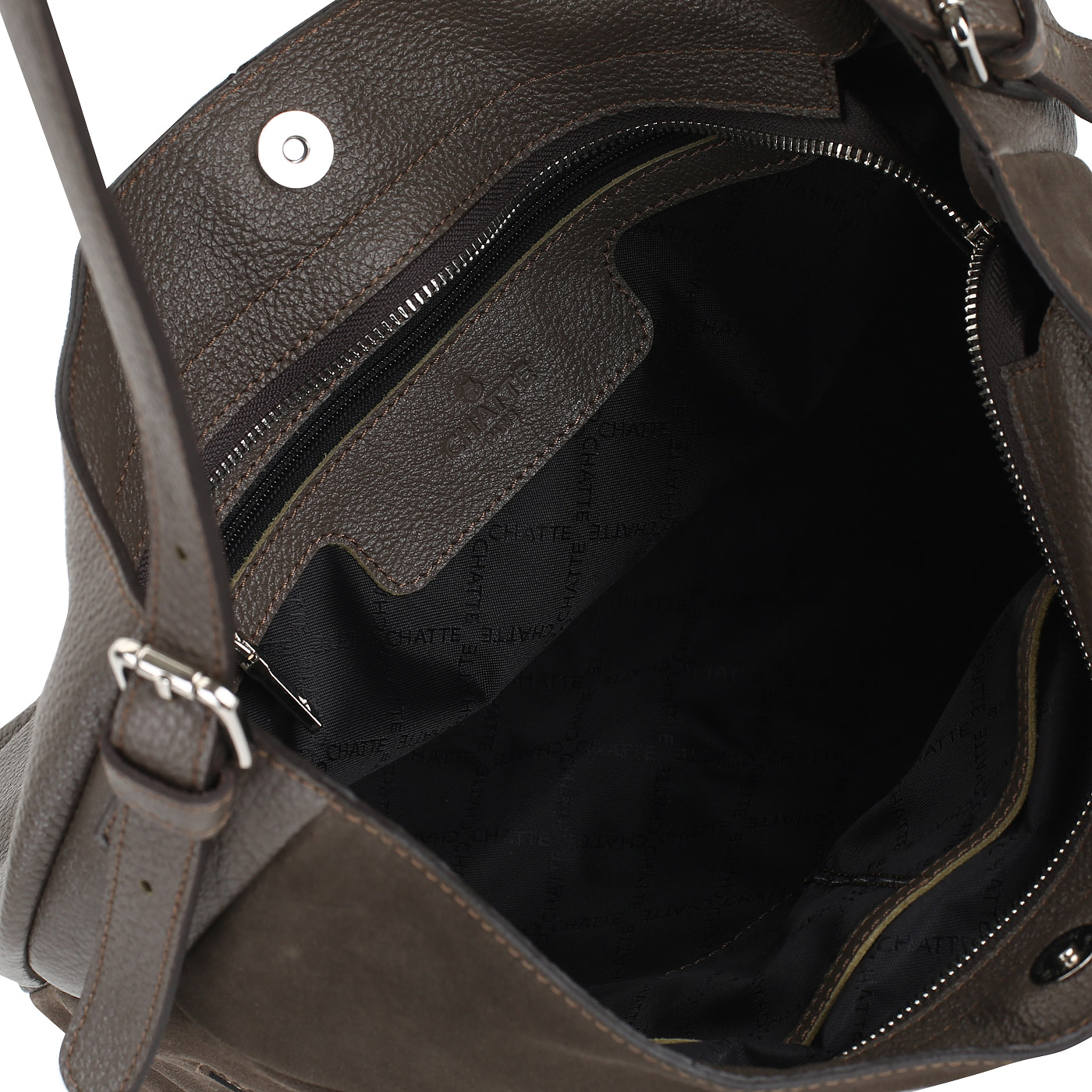 Сумка-хобо из натуральной кожи Chatte 