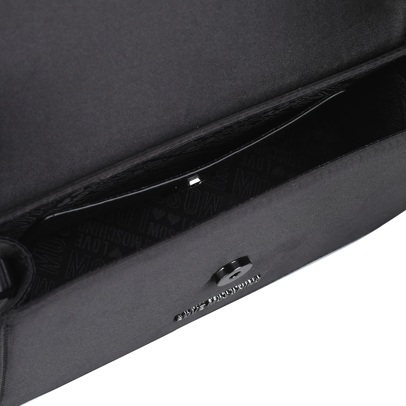 Черный клатч на цепочке Love Moschino Evening bag