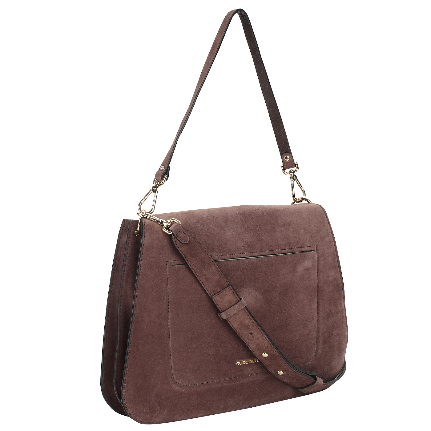 Замшевая сумка с двумя отделами Coccinelle Jalouse suede