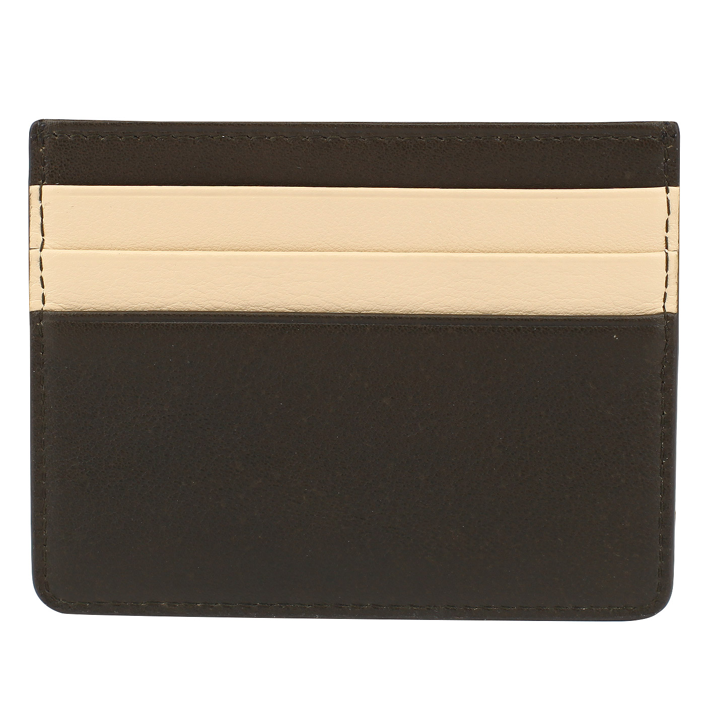 Визитница из коричневой кожи Neri Karra 