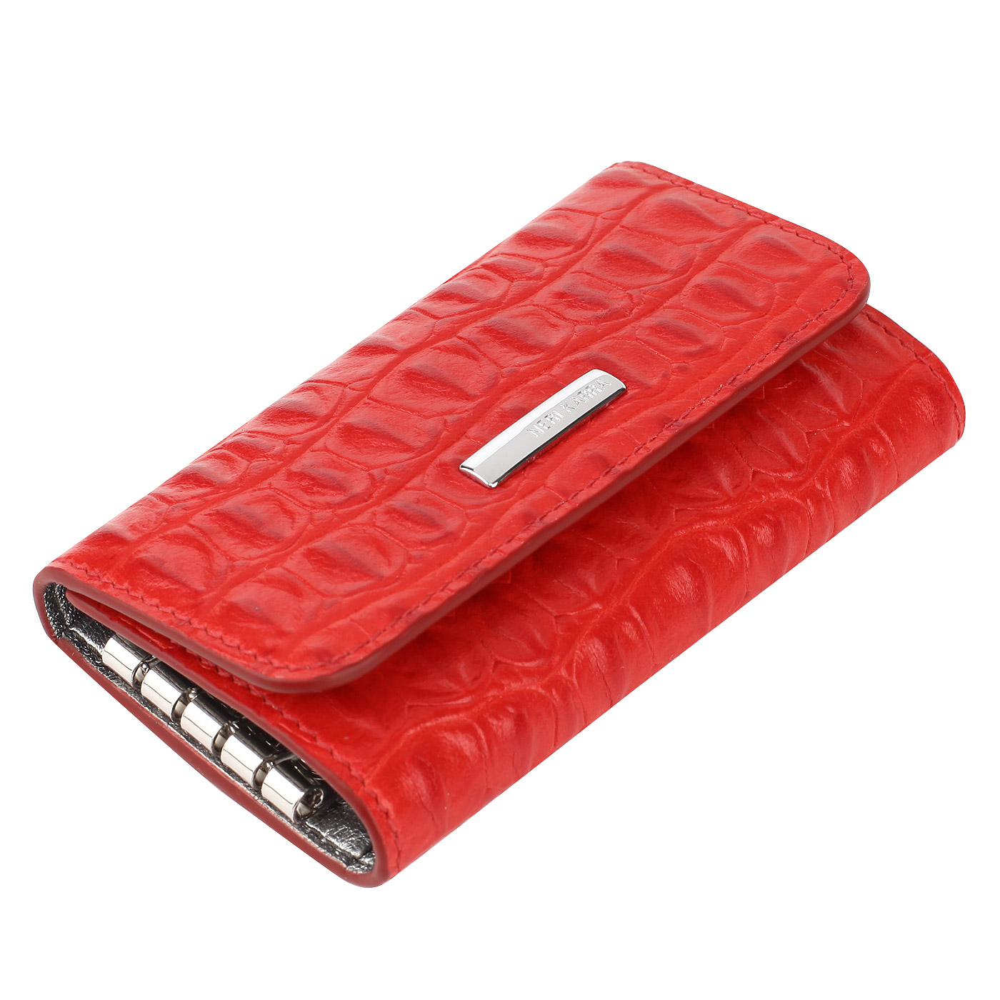 Красная кожаная ключница Neri Karra 