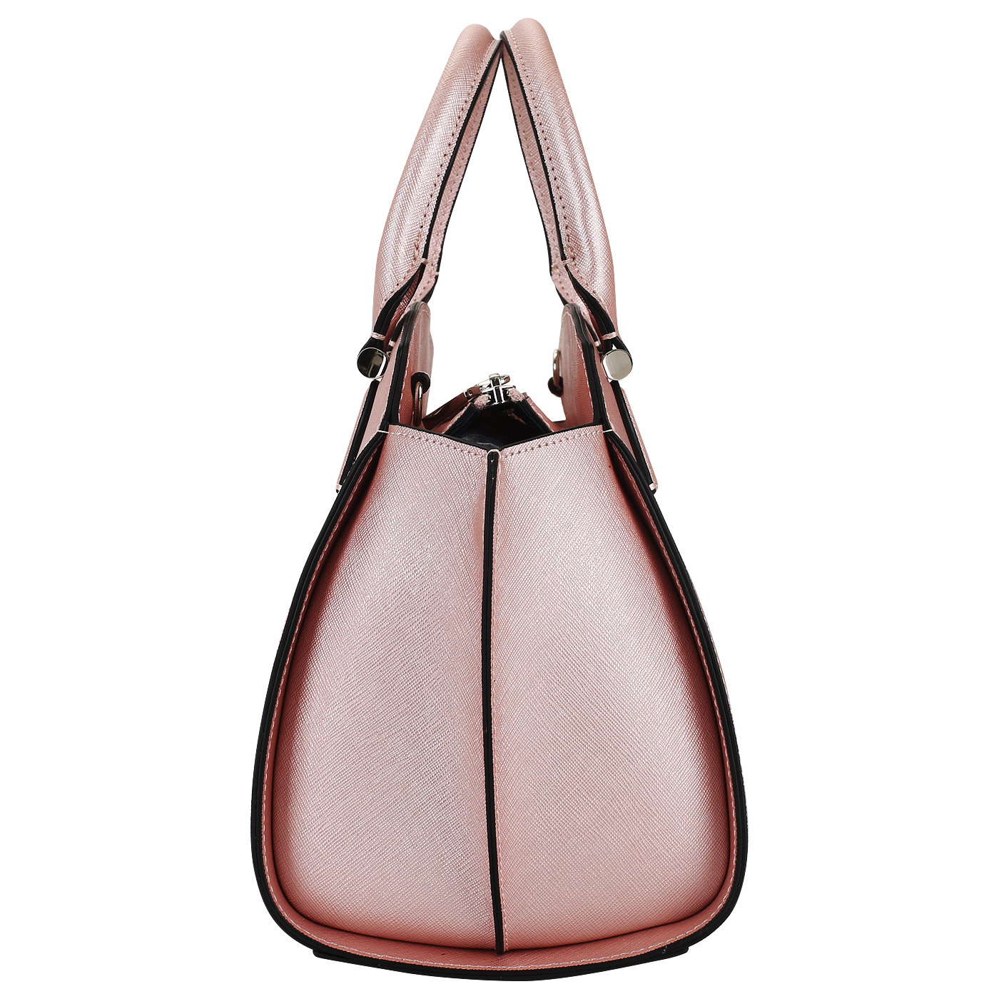 Сумка-трапеция из сафьяна Cromia Perla