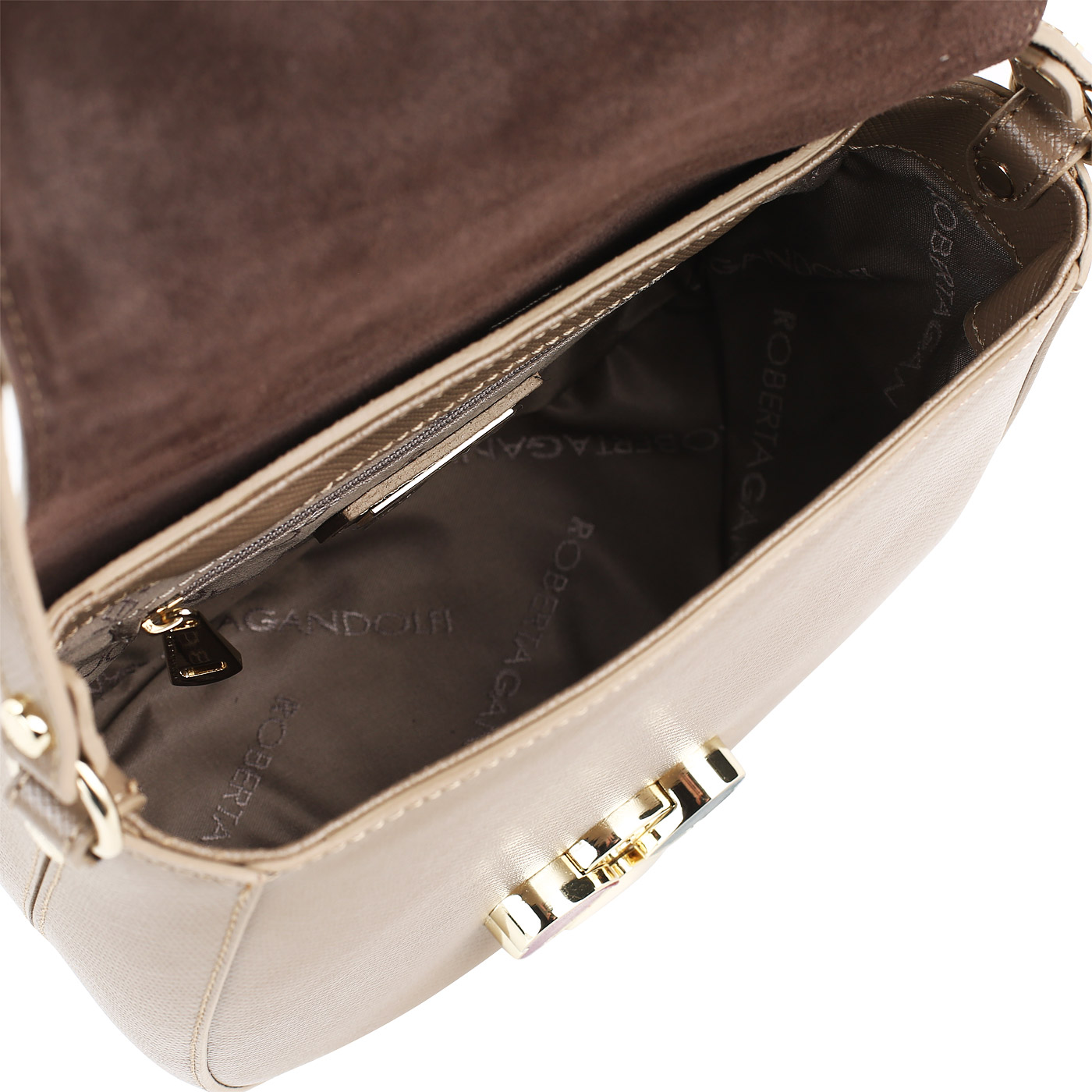 Сумочка-седло Roberta Gandolfi Linguine Saffiano