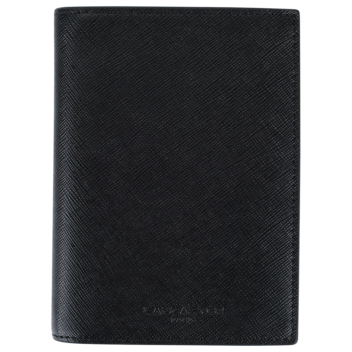 Lancaster Мужское портмоне из черного сафьяна