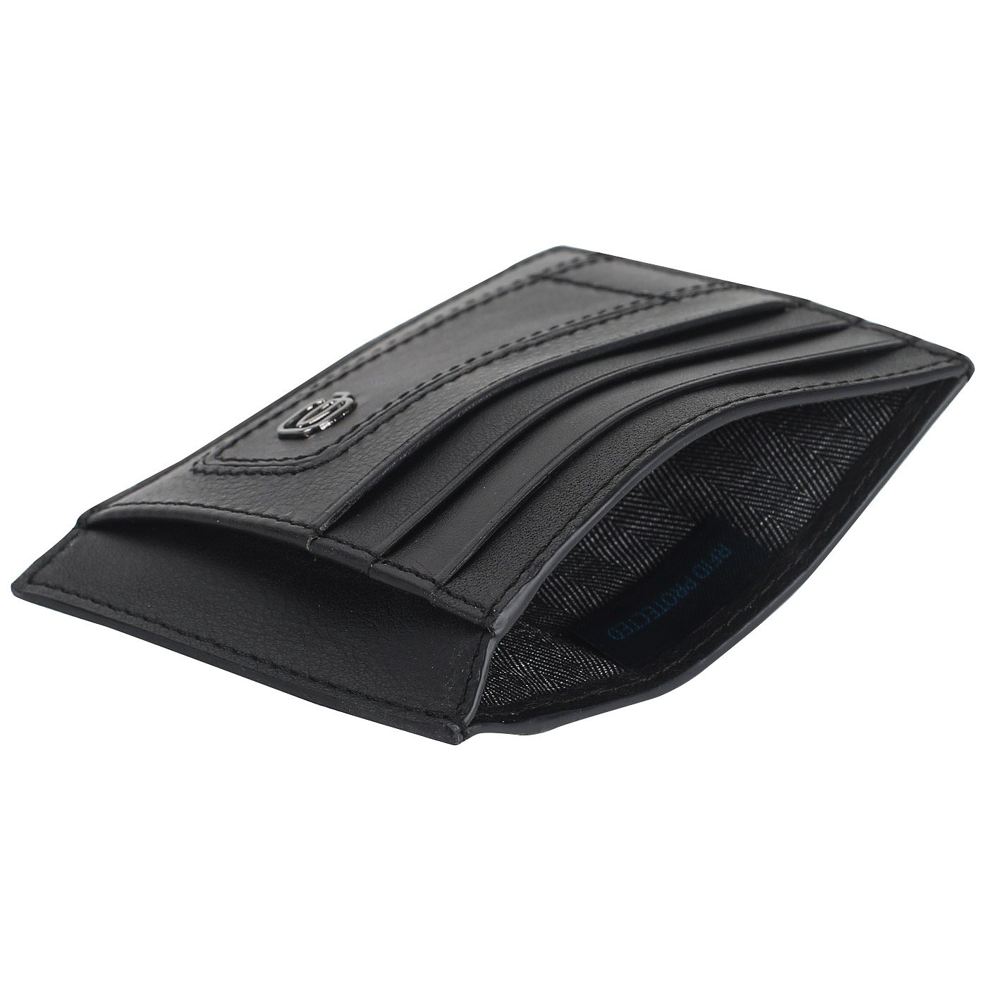 Черная кожаная визитница Piquadro Bae