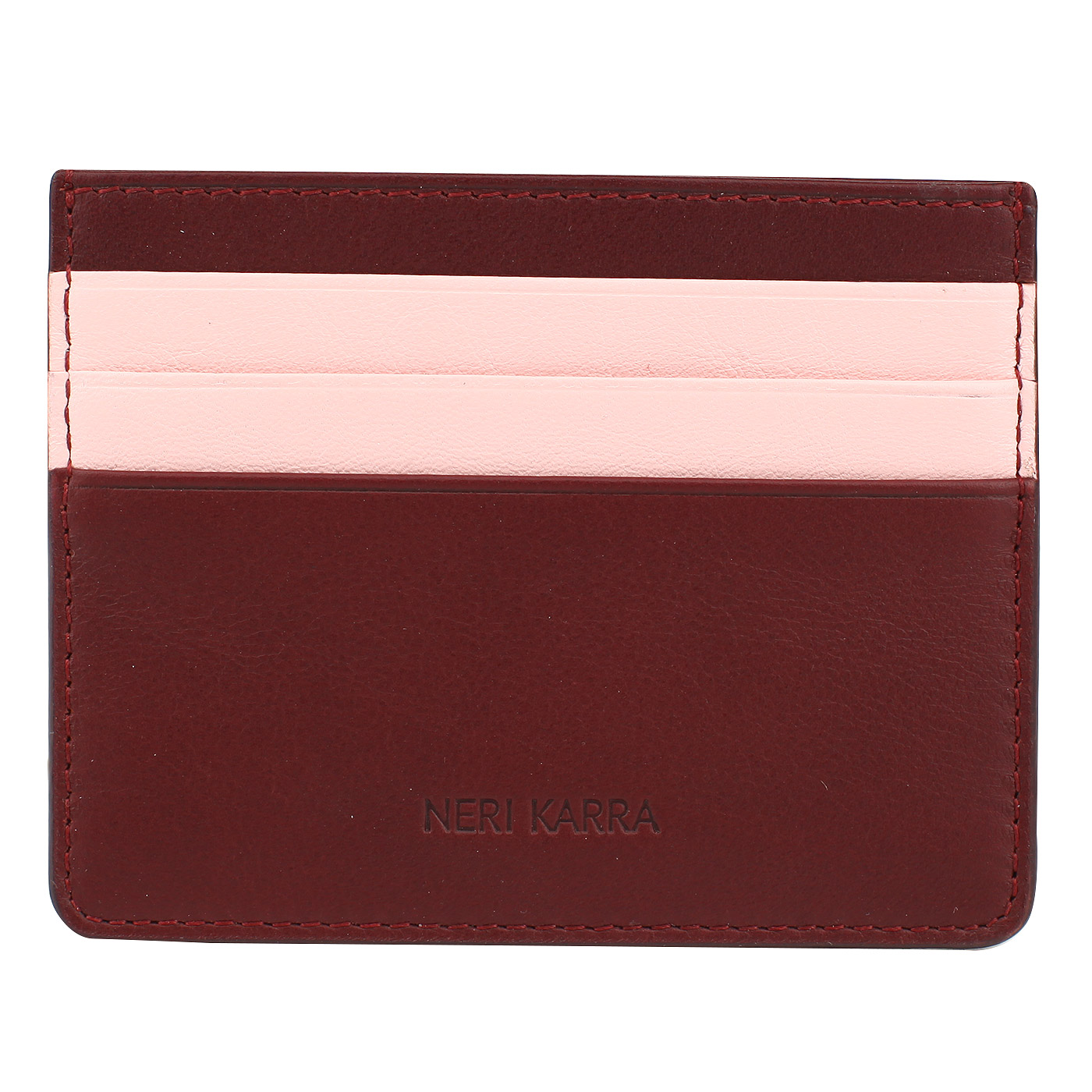 Neri Karra Бордовая визитница