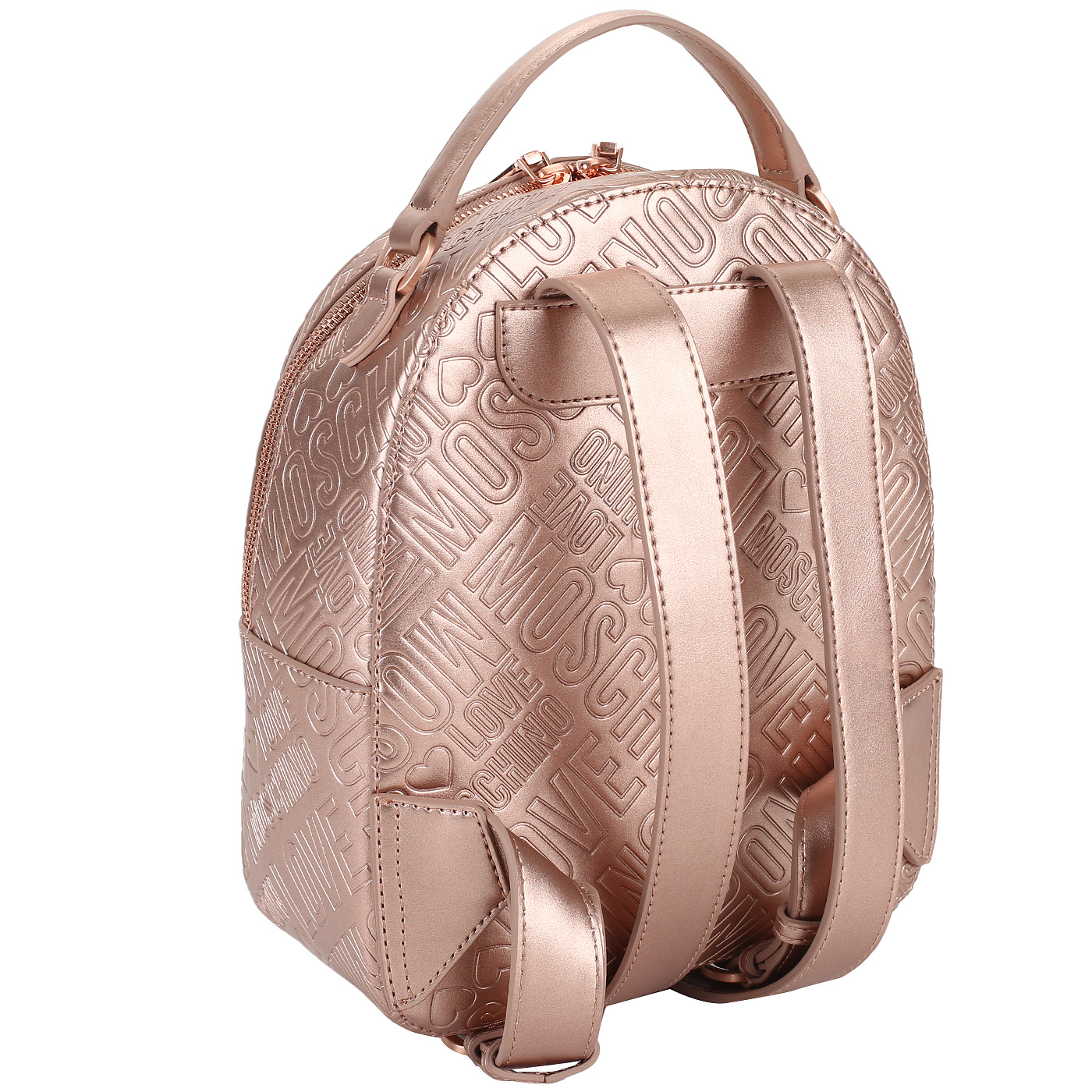 Городской рюкзак на молнии Love Moschino Embossed logo
