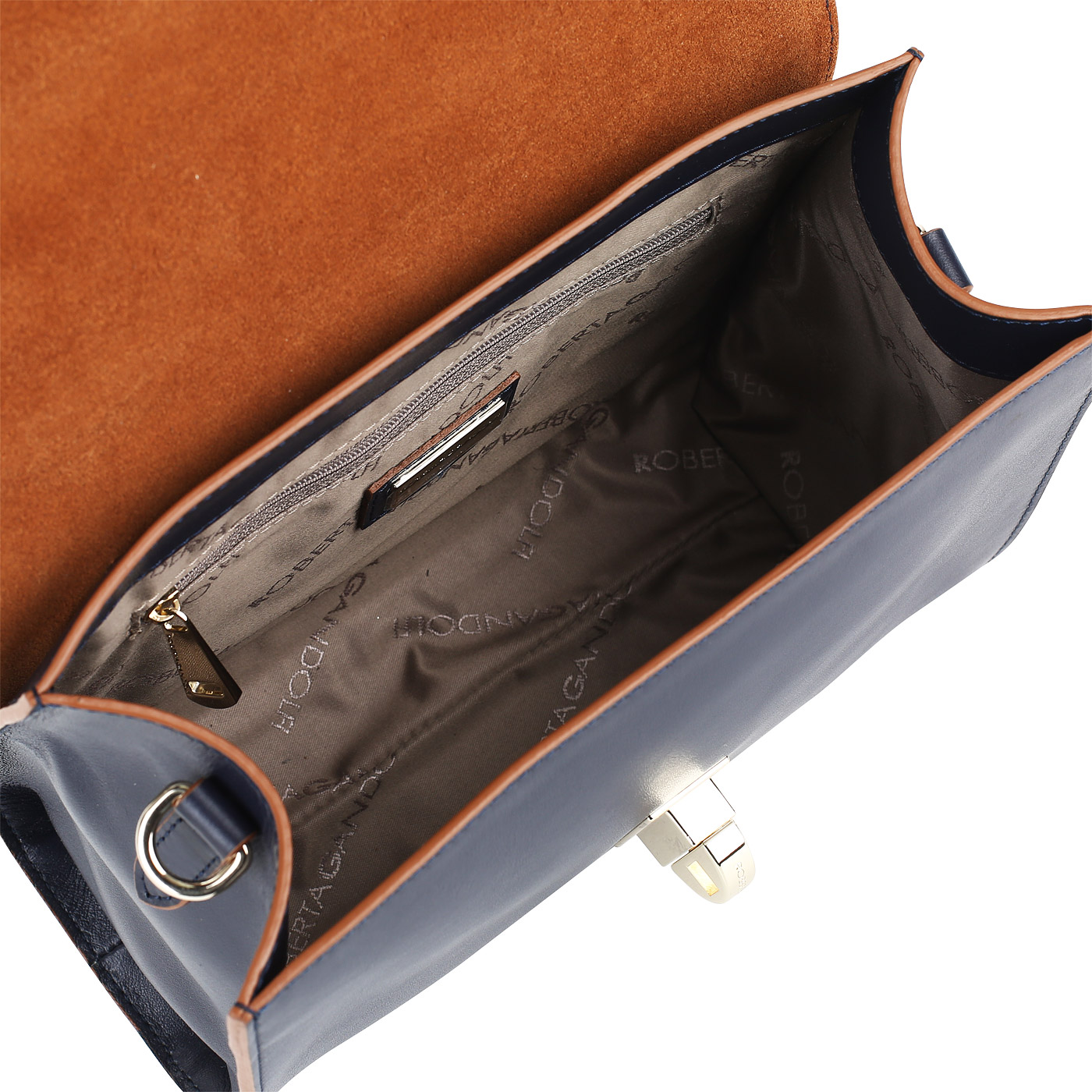 Сумочка через плечо из гладкой кожи Roberta Gandolfi Risotto