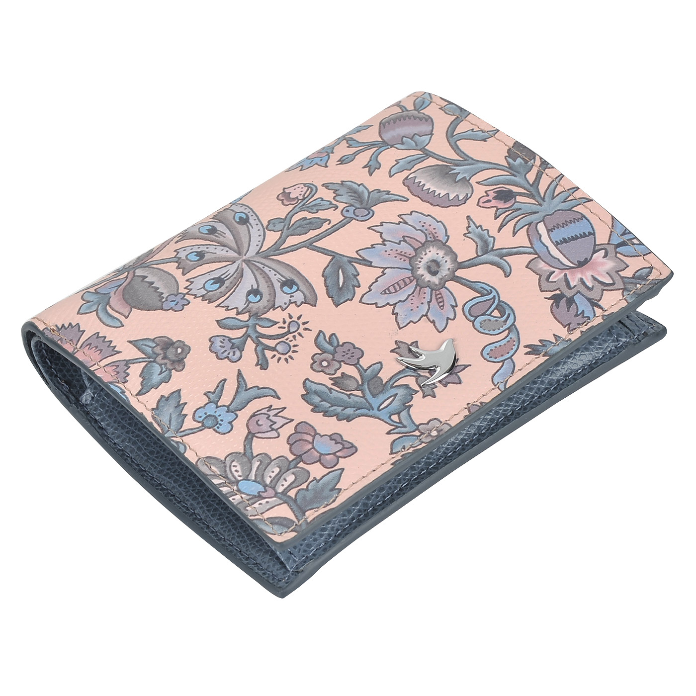 Компактное женское портмоне из натуральной кожи Aurelli Alma fiore