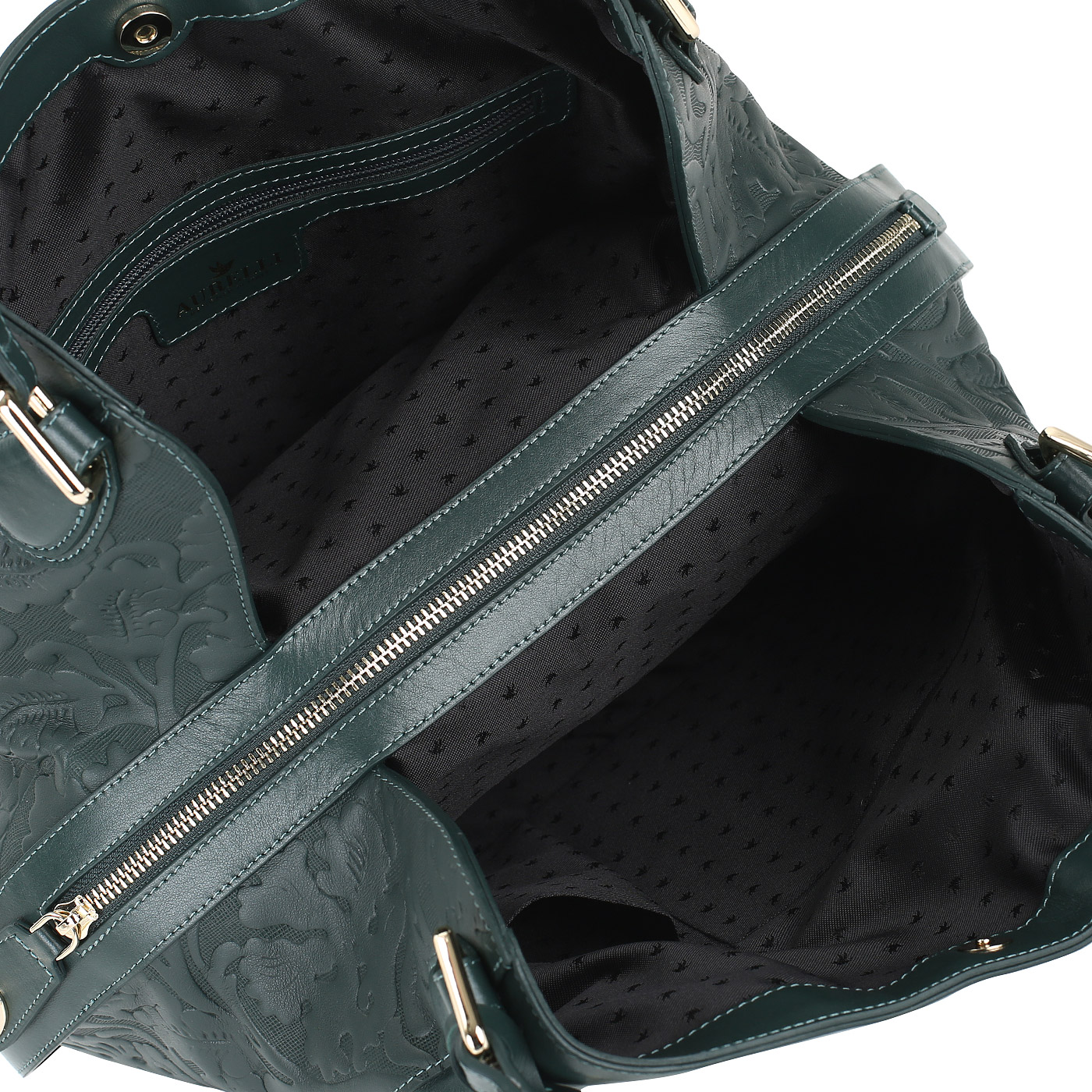 Вместительная кожаная сумка Aurelli 