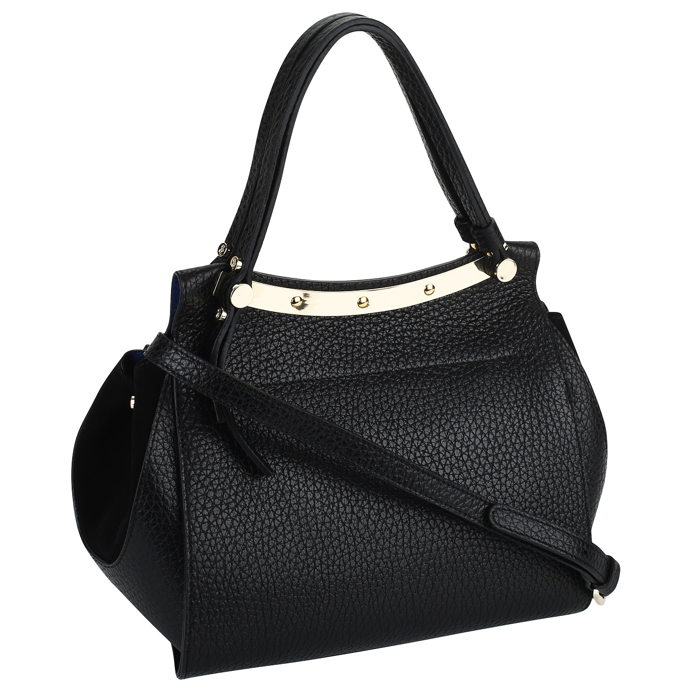 Сумка из кожи и замши Carlo Salvatelli Cervino