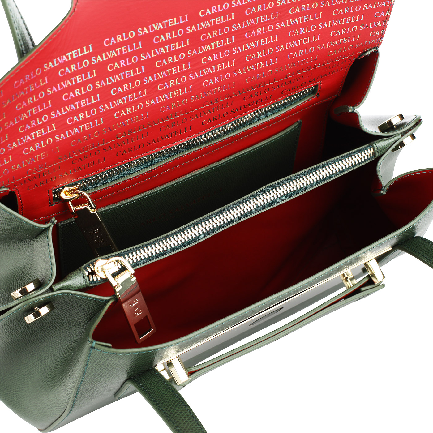 Тисненая сумка Carlo Salvatelli Lord