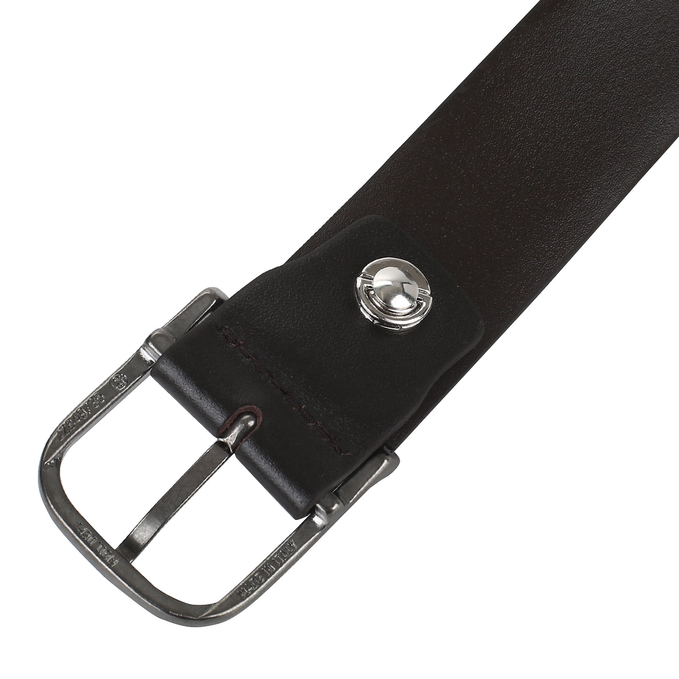 Коричневый кожаный ремень Piquadro Vostok