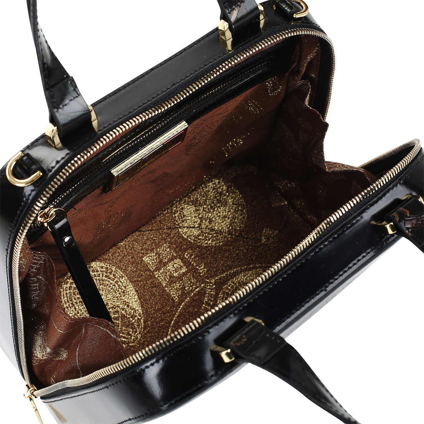 Кожаная сумка с тиснением Gilda Tonelli Pad Chiavi