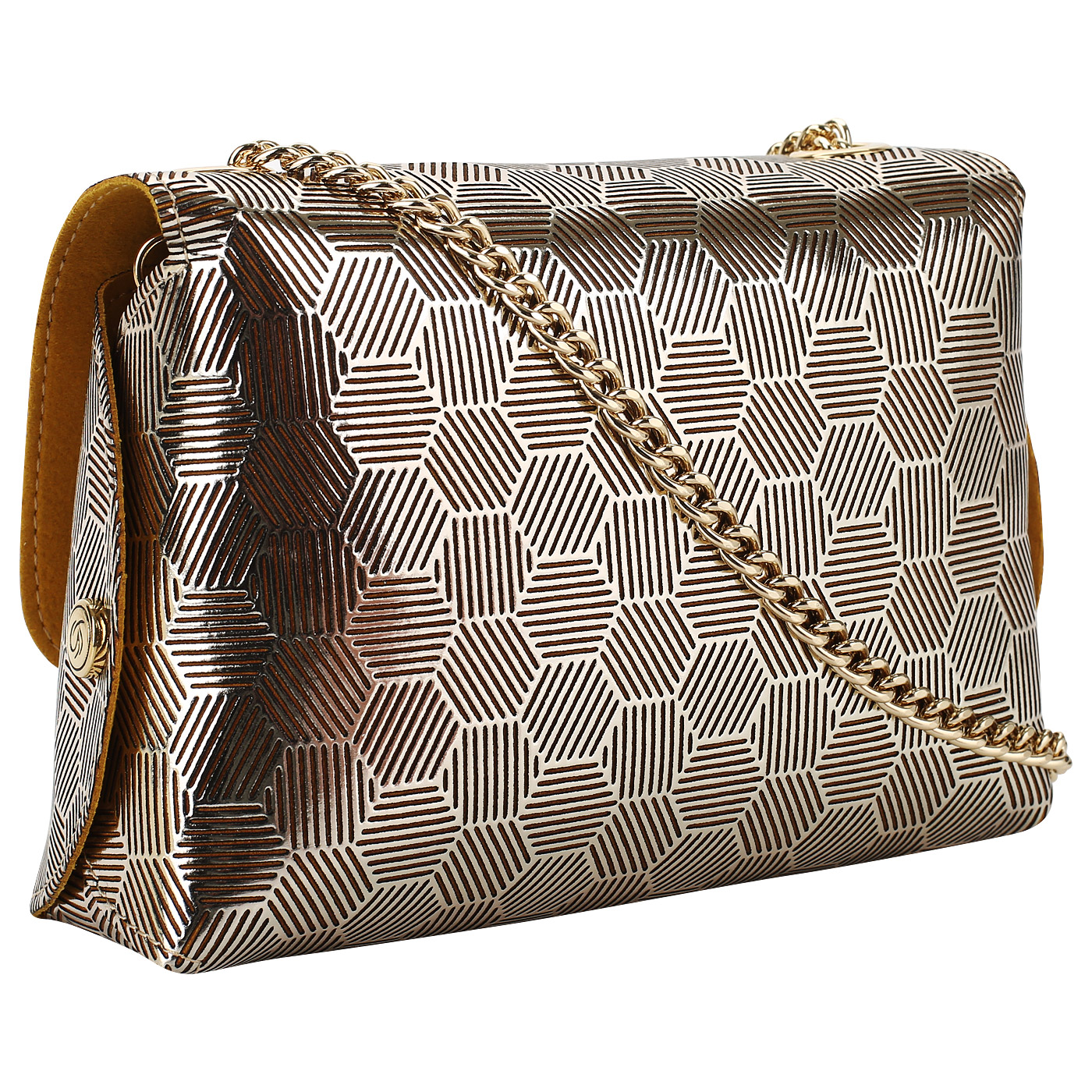 Золотистая сумочка через плечо Gilda Tonelli Diletta