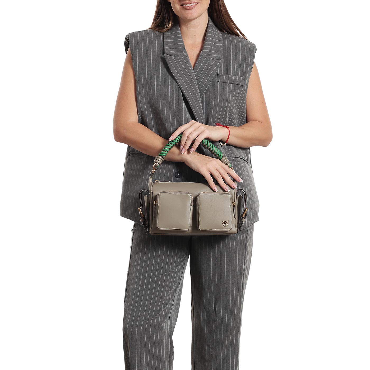 Кожаная сумка Pinko Cargo