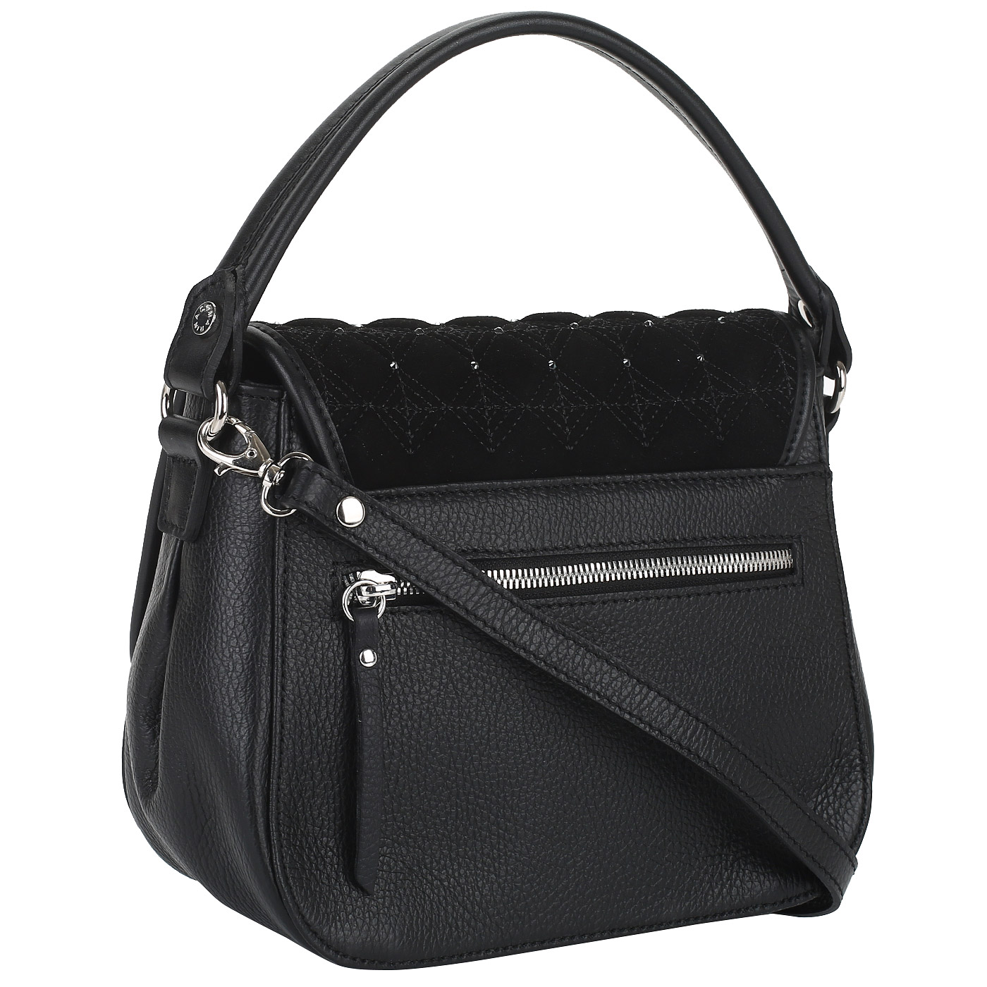 Сумка из кожи и замши Marina Creazioni 