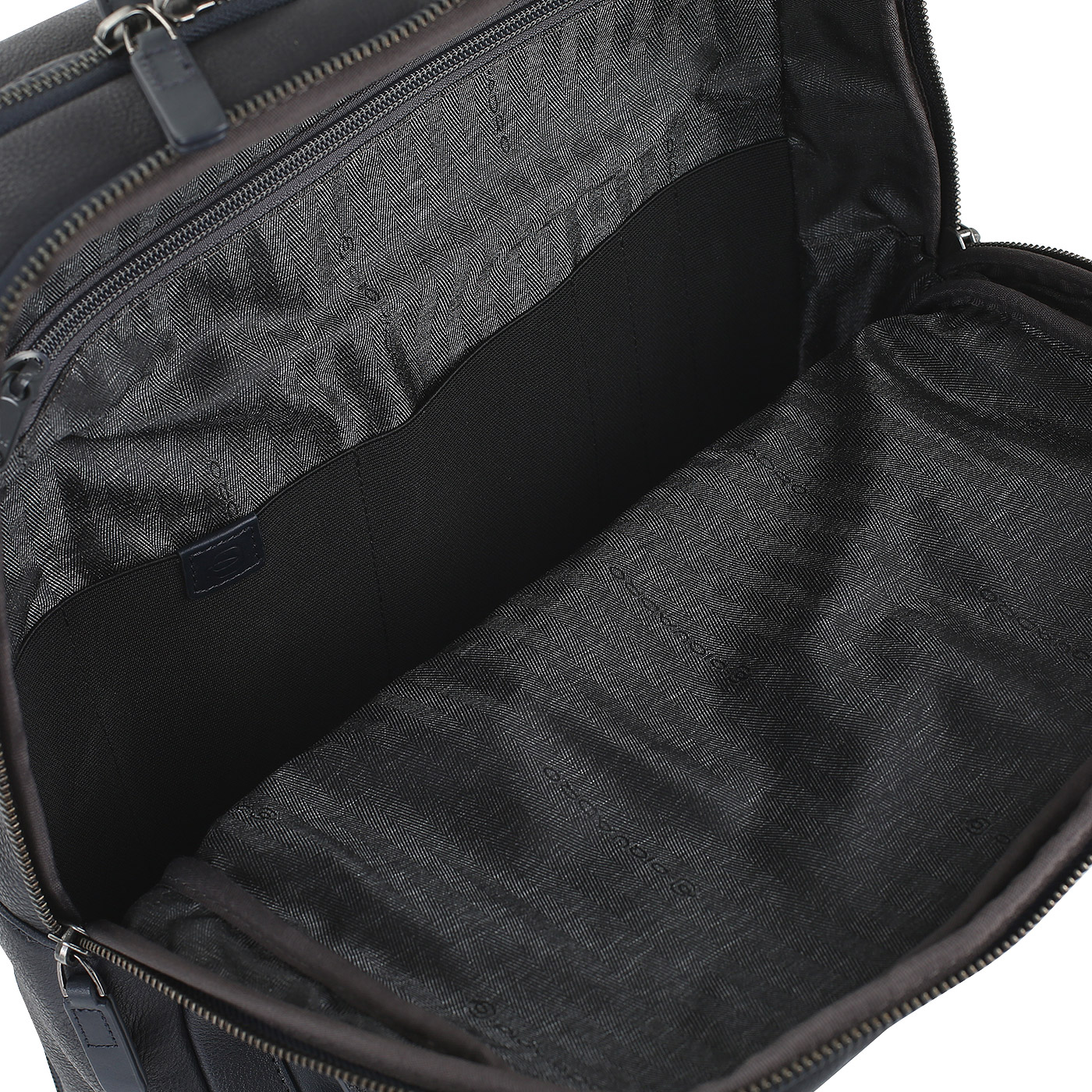 Синий кожаный рюкзак Piquadro Vostok