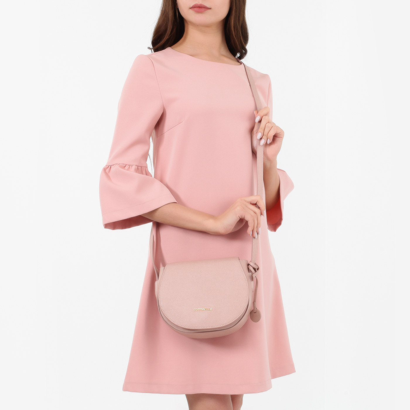 Сафьяновая сумочка-седло Coccinelle Clementine