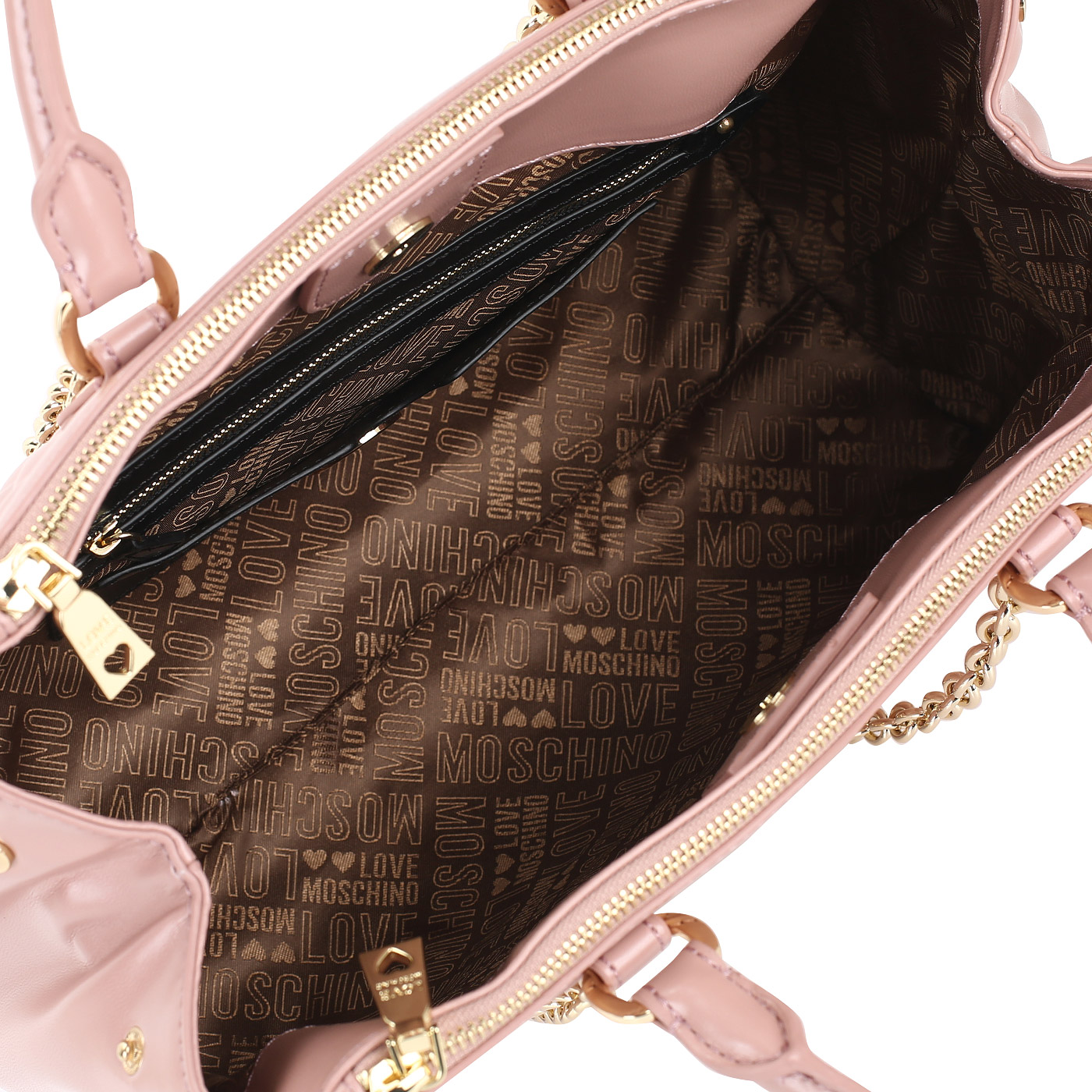 Сумка с двумя парами ручек Love Moschino New Quilted