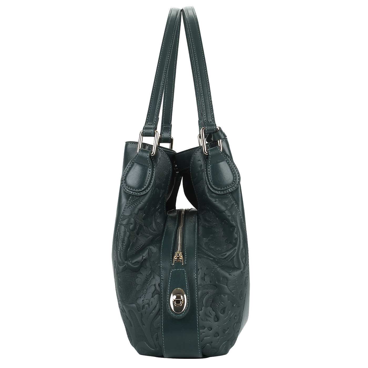 Вместительная кожаная сумка Aurelli 