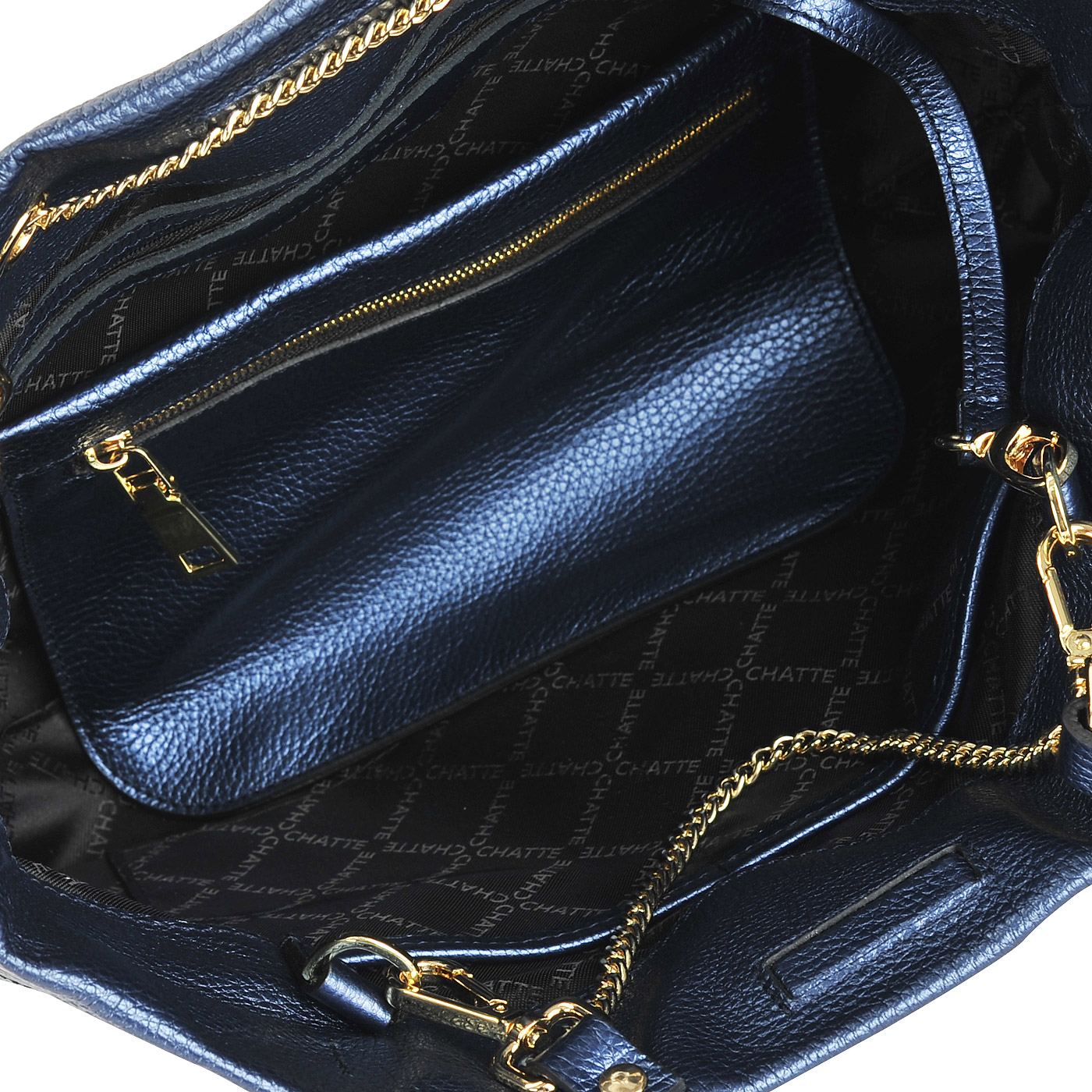 Вместительная женская сумка из натуральной кожи Chatte 