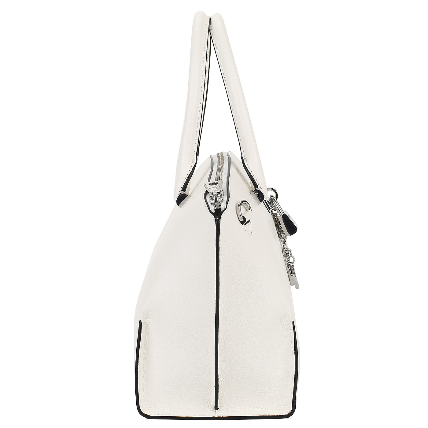 Белая кожаная сумка DKNY Elissa