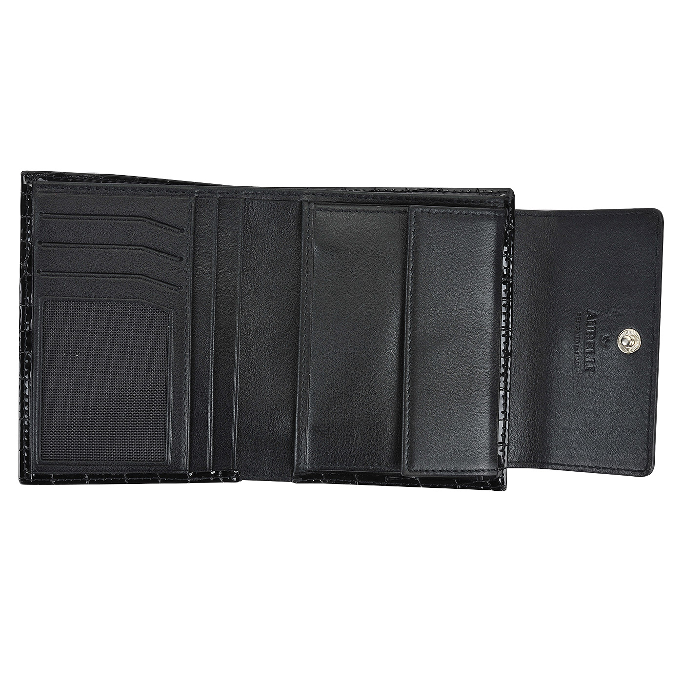 Женское портмоне с отделкой под крокодиловую кожу Aurelli Divine