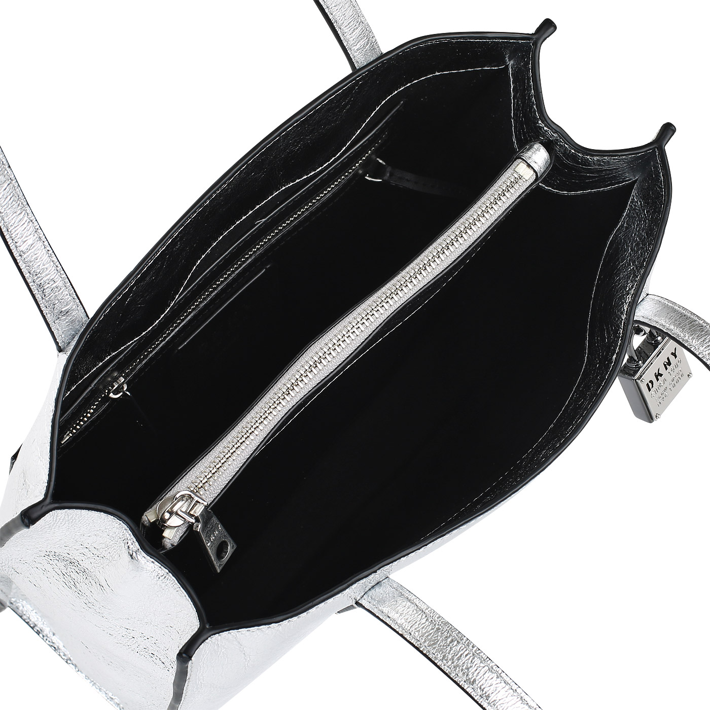 Сумка из металлизированной кожи DKNY Commuter
