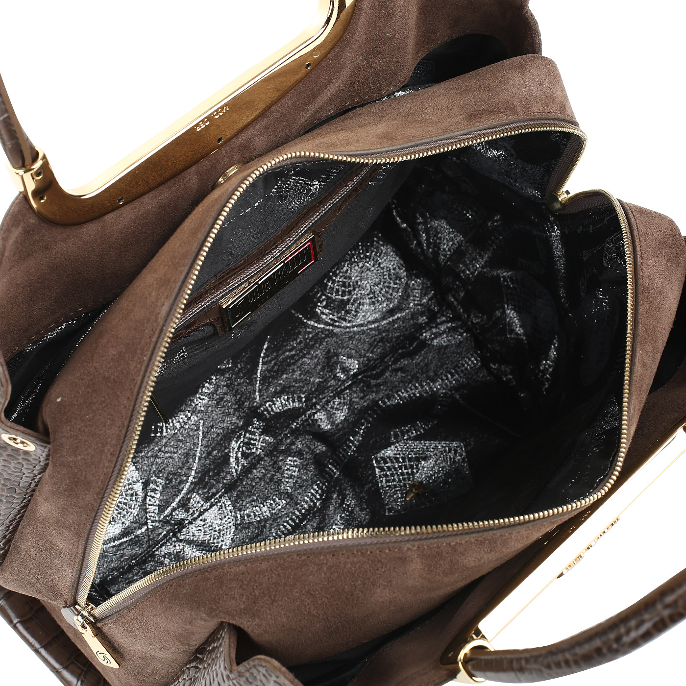 Кожаная сумка со съемным ремешком Gilda Tonelli Brunello Cam