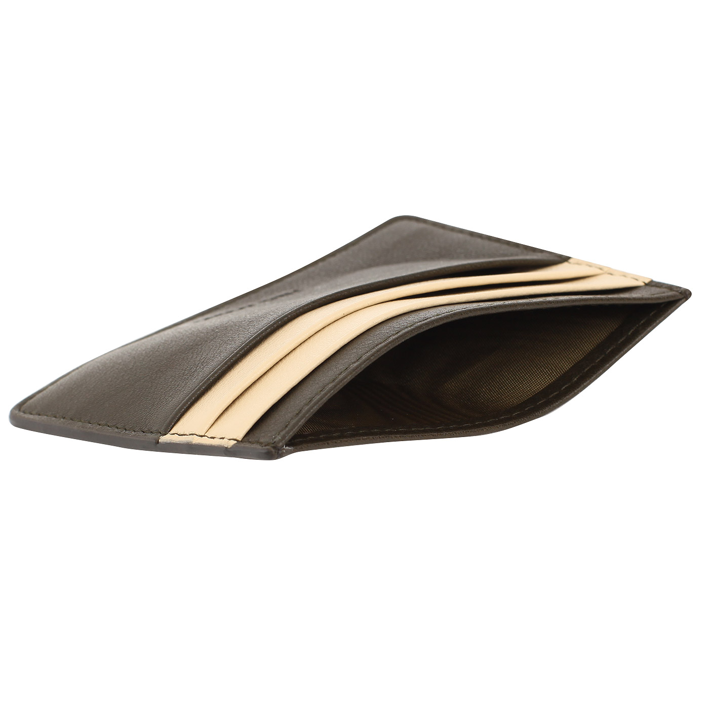 Визитница из коричневой кожи Neri Karra 